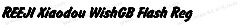 REEJI Xiaodou WishGB Flash Regular字体转换